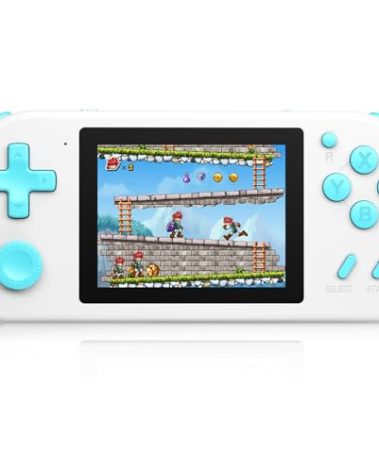 Handheld Games for Kids Adults with Built in 268 Classic Retro Video Games,3.0'' Color Screen Rechargeable Portable Arcade Gaming Player,Boys Girls Travel Electronics Toys Birthday Gift (C-White)