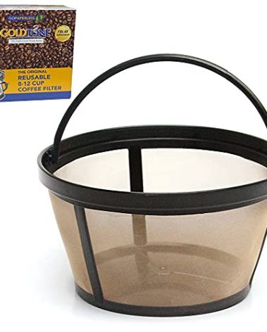 GOLDTONE Reusable 8-12 Cup Basket Coffee Filter fits Black and Decker Makers and Brewers, Replaces your Paper Coffee Filters, BPA-Free