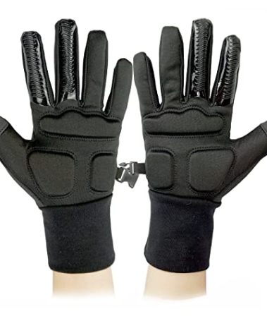 Skating Spirit Gel Padded Palm Protection Gloves for Kids and Adults, Water Resistant Warm Touchscreen Non Slip