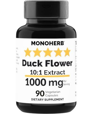 MONOHERB Duck Flower Extract 1000 mg - 90 Vegetarian Capsules
