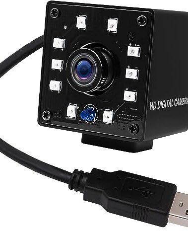 SVPRO 1080P Night Vision USB Camera CMOS OV2710 IR LED Infrared Webcam with IR Cut HD Surceillance Camera 3.6mm Lens Mini Cam with Metal Casing for Android Windows Linux Mac Raspberry