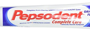 Pepsodent Complete Care Anticavity Fluoride Toothpaste, Original, 5.5 Ounce (Pack of 6)
