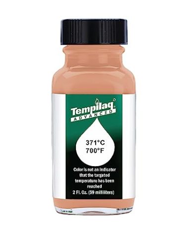Tempil 24422-TEMPILAQ Advanced TL060 Temperature Indicating Liquid, 371 Degree C/700 Degree F, 2 oz.Ideal for Heat Treating, Brass Annealing, and Glass Production, Made in USA