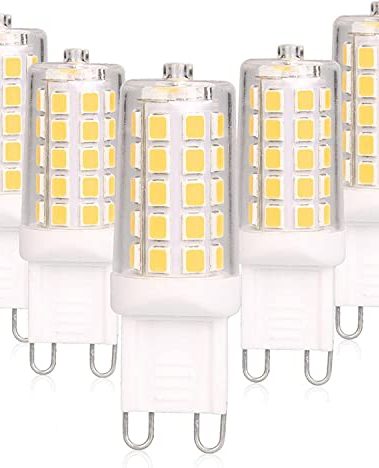BAOMING G9 LED Bulb Dimmable 4W (40W Equivalent) - 4000K Neutral White, No Flicker, 450LM, Ceramic Base - Great for Office, Reading, Kitchen, Desk Lamp - 5 Pack