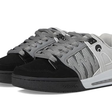 Osiris Men's Pixel Fashion Sneaker,Black/Charcoal/Grey,10 M US