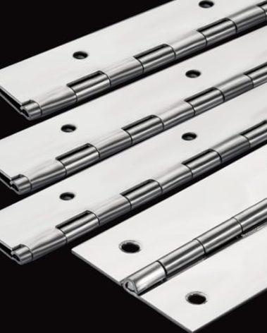 4Pack Heavy Duty Piano Hinge, 2" Open Width x 16" Continuous & Piano Hinges, 0.06” Thick Stainless Steel Piano Hinge with Holes, Polished Stainless Furniture Hinges for Cabinet Door Cases Woodworking