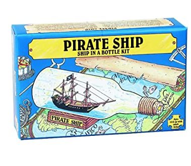 Pirate Ship in a Bottle Kit - Includes All Parts to Create a Mini Ship in a Bottle - VERY Challenging, Are You up for It?