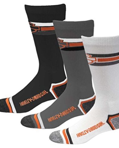 Harley-Davidson Wolverine Men's 3 Pack Retro Rider Wicking Socks D99218870-990