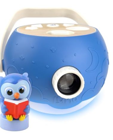 LUNA STORYTIME Kids Book Projector - 5 Read-Aloud Stories, 5 Songs, Night Light & Soothing Dream Music | Children Ages 3+ Storytime Projector for Kids & Toddlers | Educational Toys, Owl