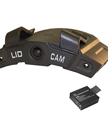 LIDCAM+ LC-WF-BZ Hands Free Hat Mounted Digital Action Camera, 1080P HD Wi-Fi with Full Audio and 1X to 4X Zoom, Black