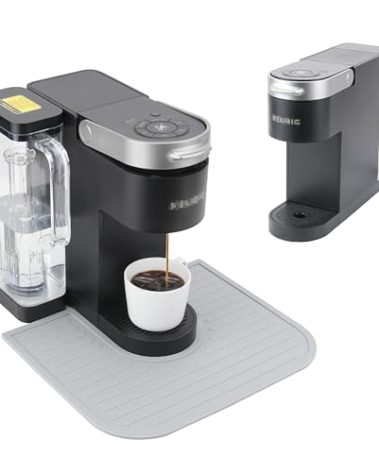 Kiicii Silicone Coffee Mat for Keurig K-Supreme Coffee Maker, Coffee Bar Accessory for Countertop, Espresso Machine Accessories, Splash-proof Design, Dishwasher Safe