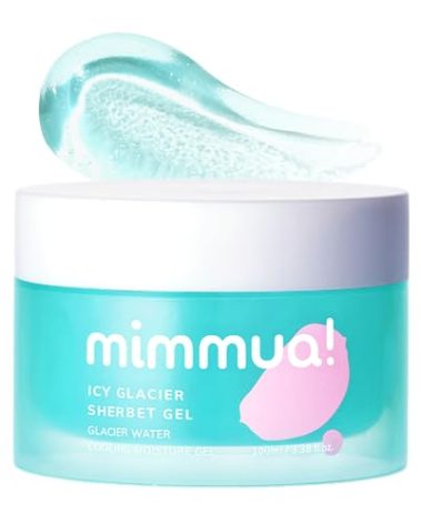 mimmua! Ice Sorbet Soothing & Cooling Face Moisturizer | Non-Comedogenic Gel Cream for Fungal Acne | Pore Minimizer for Face Under | Makeup Primer | Niacinamide & Silica for Sebum Control | 3.38 Fl Oz