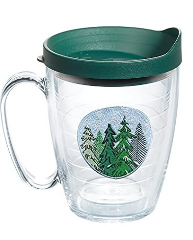 Tervis Spruced Up Christmas Holiday Made in USA Double Walled Insulated Tumbler Travel Cup Keeps Drinks Cold & Hot, 16oz Mug, Classic