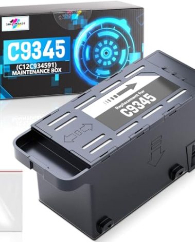 C9345 Ink Maintenance Box Compatible Replacement for Epson Ecotank ET-8550 ET-8500 ET-5850 ET-5800 ET-16600 ET-16650 ET-5880 ET8550 WF-7840 WF-7820 Printers, 9345/C12C934591 Ink Maintenance Box