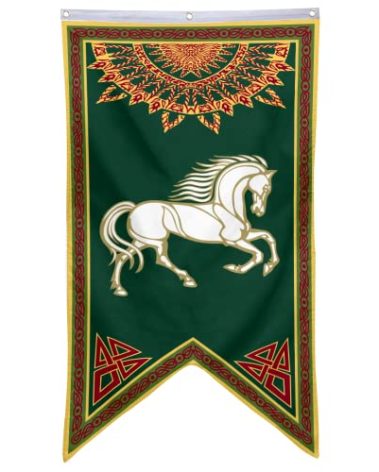 Bayyon LOTR Rohan Flag 30x50 Inch Man Cave Home Office Bed Room Decor