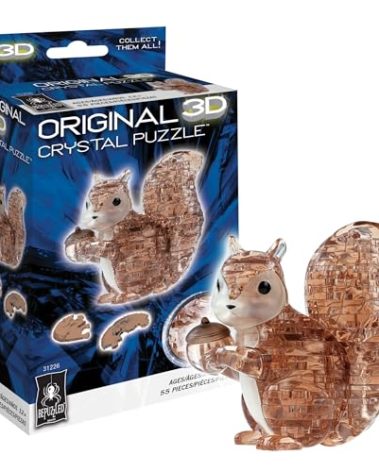 BePuzzled | Squirrel Original 3D Crystal Puzzle, Ages 12 and Up