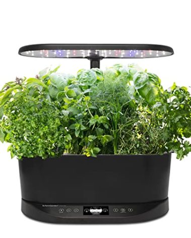 AeroGarden Bounty Basic - Indoor Garden with LED Grow Light, Black