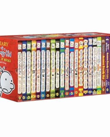 A Library of a Wimpy Kid 1-22 Boxed Set for Kids,22 Books Complete Collection Series, Paperback Edition for Children