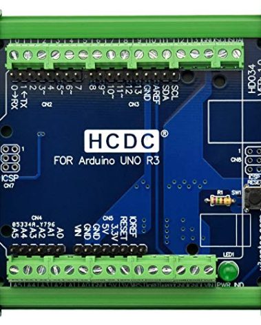 DIN Rail Mount Pinout Breakout Terminal Block Module for Arduino UNO R3