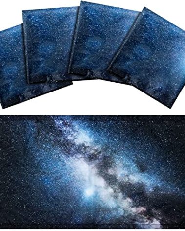 Hortsun 4 Pack Fluorescent Light Covers 4 x 2 Feet Magnetic Light Cover for Drop Ceiling, Fluorescent Ceiling Shade Filters for Office Classroom Home Hospital Decor(Galaxy)