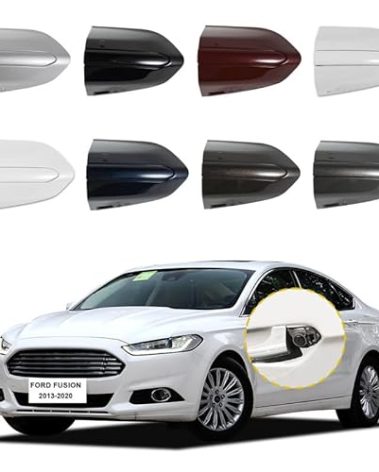 Car Exterior Door Handle Key Hole Trim Cover CapCompatible With Ford Fusion 2013 2014 2015 2016 2017 2018 2019 2020 DS7Z 54218A15-DC Door Handle Accessories Lock Cap Gray Without Electroplating