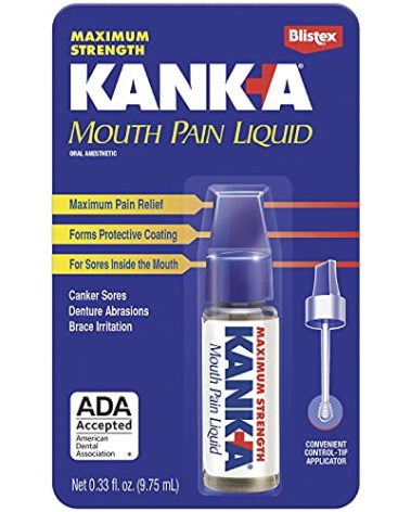 Kank-A Mouth Pain Liquid Professional Strength 0.33 oz (Pack of 2)