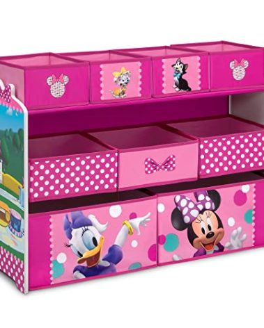 Disney Minnie Mouse Deluxe 9 Bin Design and Store Toy Organizer by Delta Children, Greenguard Gold Certified
