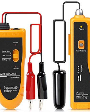 KOLSOL F02 Underground Cable Locator, Wire Tracer with Earphone, Cable Tester for Dog Fence Cables Irrigation Control Wires