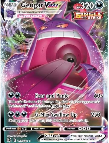 Gengar VMAX - 157/264 - Ultra Rare - Sword & Shield - Fusion Strike