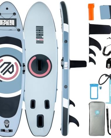 Niphean（Ultra-Light）Inflatable Paddle Board with (Beginner Friendly) StabilTrac Fin and Durable SUP Accessories, 10' Stand Up Paddle Boards for Adults & Youth, Versatile Yoga Paddle Board, Gift Ideas
