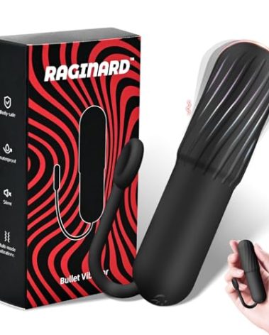 Mini Bullet Vibrators Adult Toys - 10 Modes Sex Toy with Easy-to-Control Drawstring Design & Spiral Textured Tip, Powerful Waterproof Lipstick G Spot Dildo Clitoral Vibrator, Adult Sex Toys for Women