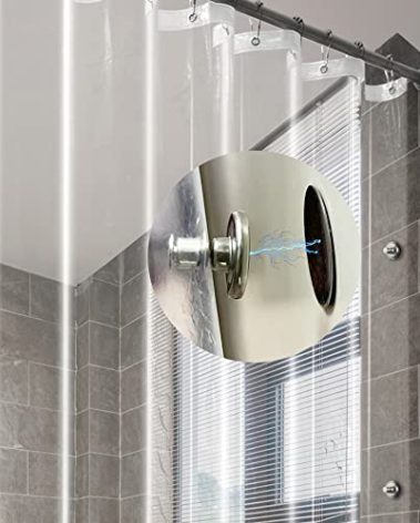 Arayarser 24x72 Narrow Shower Curtain Liner with Bottom Magnets & Magnetic Clips to Keep Closed, Heavy Duty Small Shower Liner 24 x 72 Inch, Clear