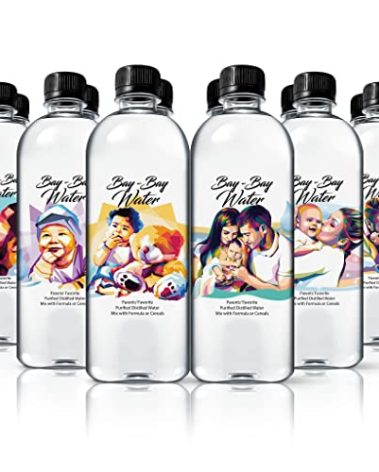 Bay Bay Water - Purified Distilled Water for Babies - 16.9 oz. - Use for Everyday Drinking, Infant Formula, Milk, and Baby Cereal - BPA Free - No Fluoride, Phosphate - Prevent Mineral Overload - (12)