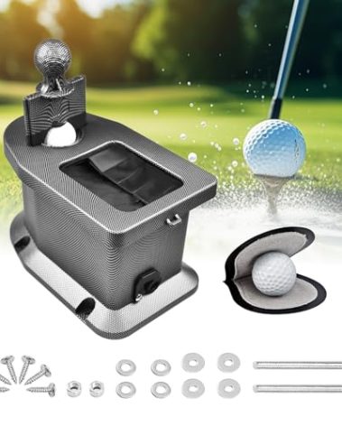 Orle Oko Golf Cart Ball Washer and Club Cleaner Kit with Mounting Bracket, Carbon Fiber Golf Ball Washer Cleaner for EZGO, Club Car, Yamaha, Advanced EV, Star EV, Universal & Detachable