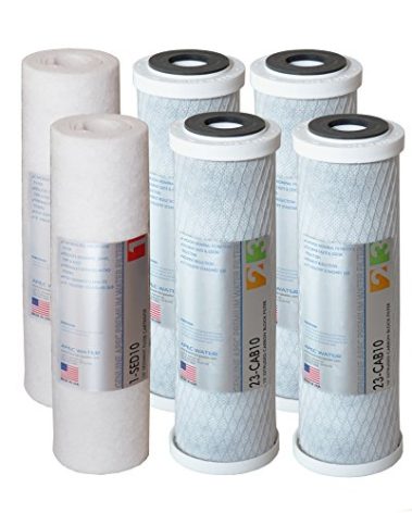 APEC ULTIMATE Series US Made 2 Sets of Stage 1, 2 & 3 Replacement Filter For Undersink System(FILTER-SETX2)