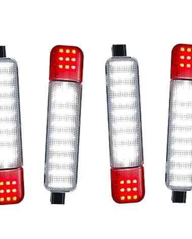 GZZTORES 4PCS Led Doors Panel Light Interior Courtesy Lights Compatible with Chevy Silverado GMC C/K,Sierra 1500 2500 3500, Suburban, Avalanche, Hum-mer H2 Yukon