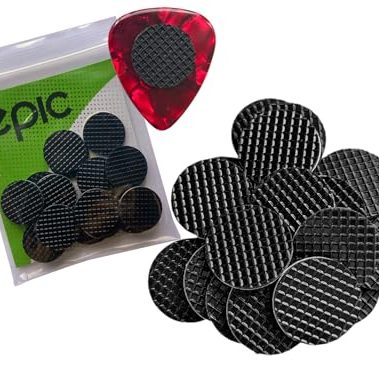 Epic Accessories 20-Pack Grips for Guitar Picks Stop Dropping your Guitar Picks while Playing Non-sticky Stays in your Hand Epic Accessories (comes with grips only)
