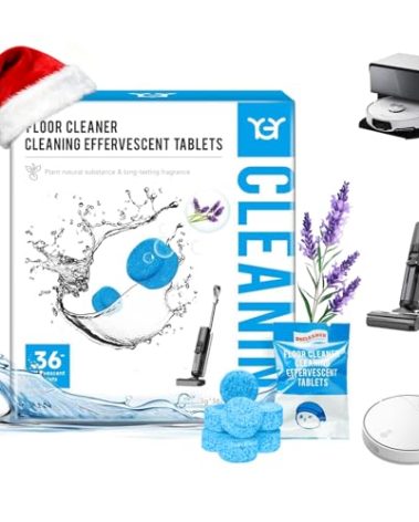 YGY 36 Pack lavender Scent Floor Cleaner, Deodorizes and Deep Cleans for Multiple Hard Floors, Lavender Scent, Compitable with Tineco Vacuum Mop, Cleaning Solution-36 Tablets