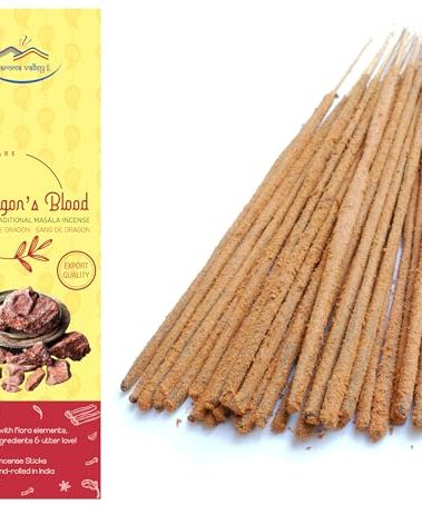 Aroma Valley Dragon's Blood Incense Sticks - Traditional Handcrafted Masala Incense - 40 to 50 Sticks Approx.