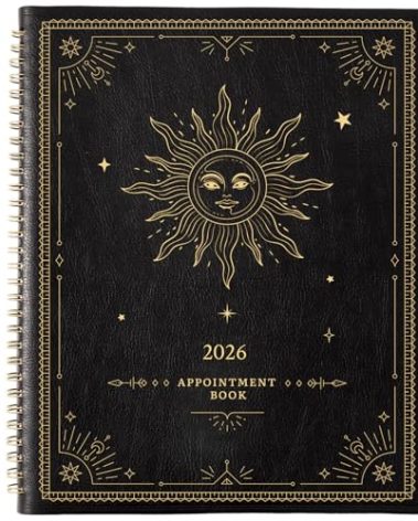 2026 Appointment Book - 2026 Daily Hourly Planner, Jan 2026 - Dec 2026, 9"x 11", 2026 Planner, Large Planner Weekly Monthly Appointment Book 2026, 15-Minute Interval, Flexible Cover - The Sun