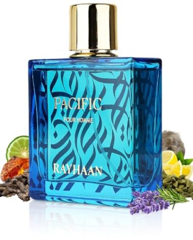RAYHAAN Pacific for Men Eau de Parfum Spray, 3.4 Ounce