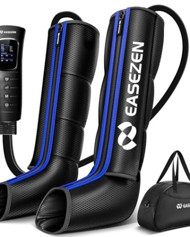 Leg Massager for Circulation and Pain Relief, Air Compression Therapy System for Fast Recovery, Foot & Full Leg Massage Boots for Muscle Fatigue, Cramps, Swelling & Edema, Gifts for Mom Dad Men Women