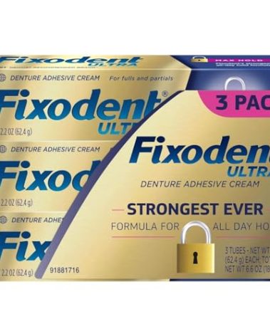Fixodent Ultra Max Hold Dental Adhesive (2.2 oz. 3 pk.)