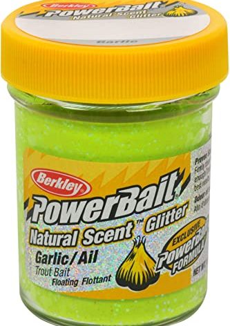 Berkley PowerBait Natural Glitter Trout Bait , Chartreuse