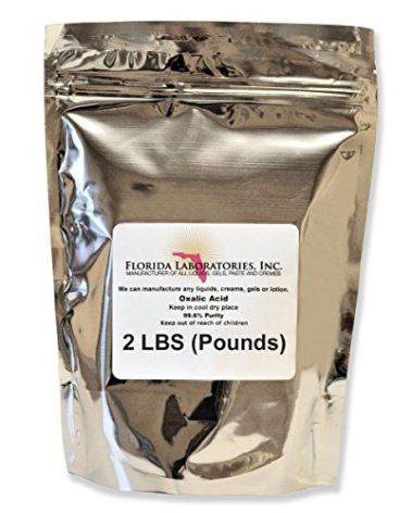 OXALIC Acid 99.6% 2 Lb. Deck, Crystals, Metal Cleaning- Rust Removal, Wood Stain Remover and More!