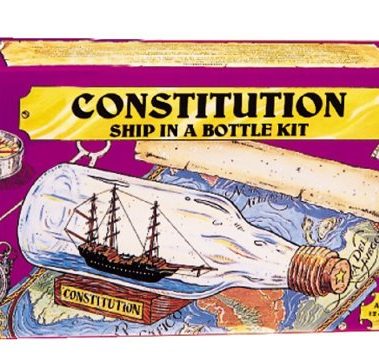 203 Ship in Bottle Constitution Kit