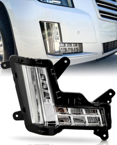 KEEKPO - For 2015-2020 Cadillac Escalade w/Crash Brake LED Bumper Fog Light Turn Signal Lamp Replacement Passenger Side