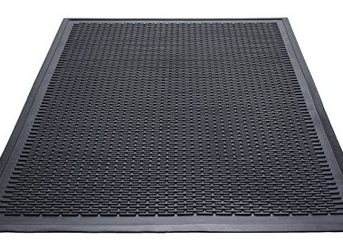 Guardian - MLL14030500 Clean Step Scraper Outdoor Floor Mat, Natural Rubber, 3'x5', Black, Ideal for any outside entryway, Scrapes Shoes Clean of Dirt and Grime