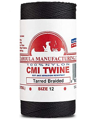 Catahoula Tarred, Braided, Nylon Twine, 12 (1/4 lb)