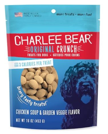 Charlee Bear Chicken Soup & Garden Veggie Dog Treats 16 oz. bag